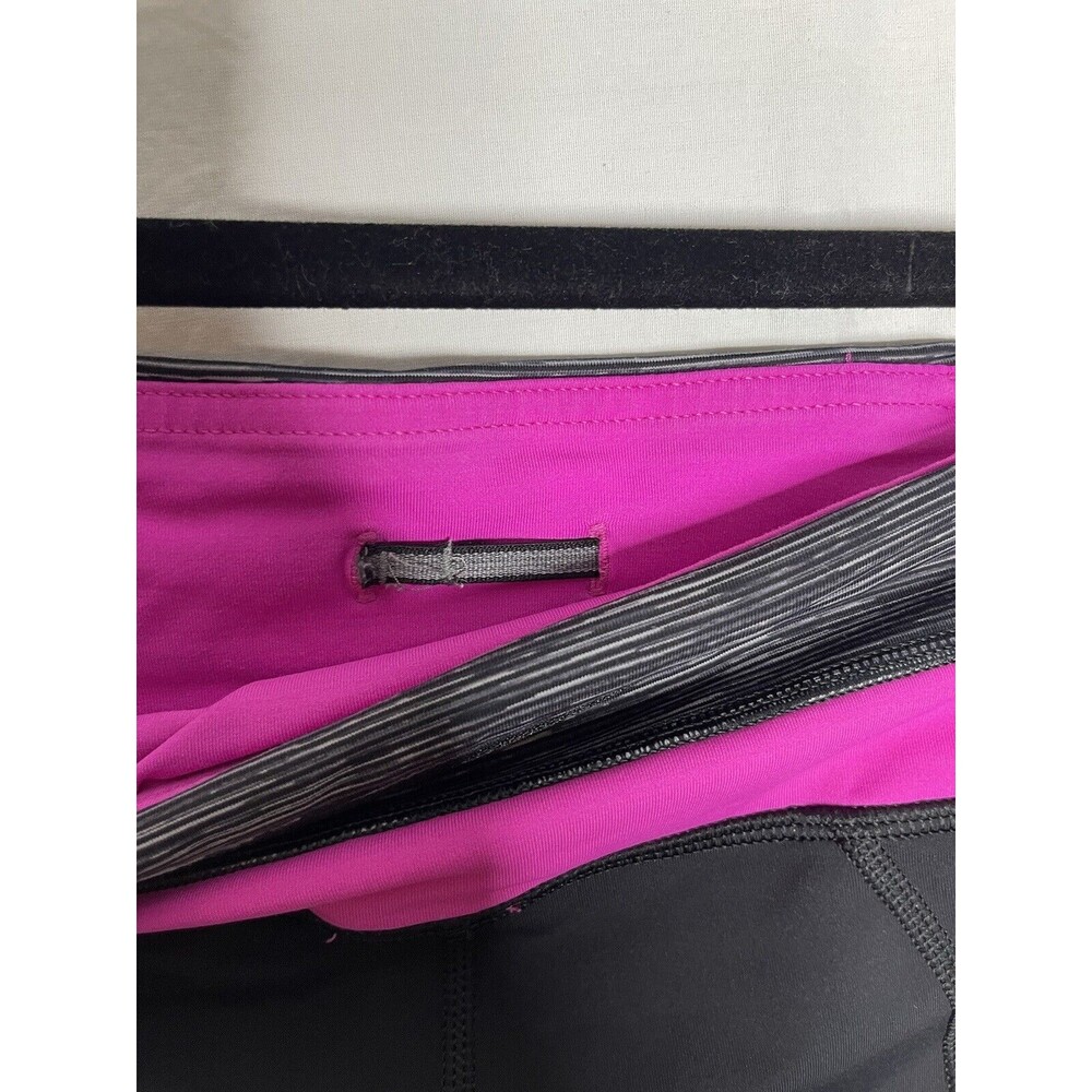 Lululemon Run: Inspire Crop II Size 8 Black Wee Are From Space Black Paris Pink - Picture 9 of 11